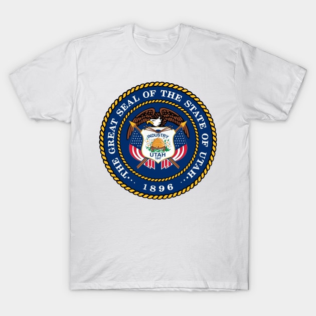 Seal of Utah T-Shirt by Flags of the World